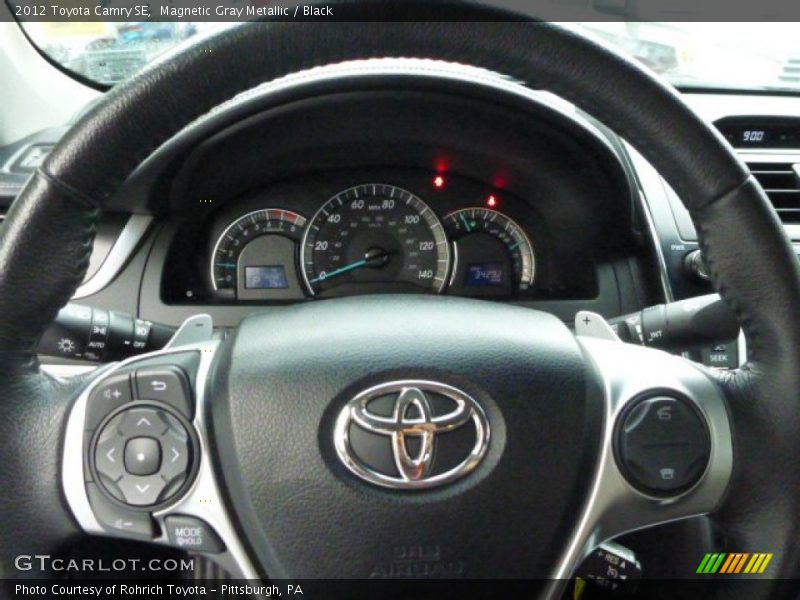 Magnetic Gray Metallic / Black 2012 Toyota Camry SE