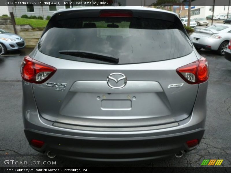 Liquid Silver Metallic / Black 2014 Mazda CX-5 Touring AWD