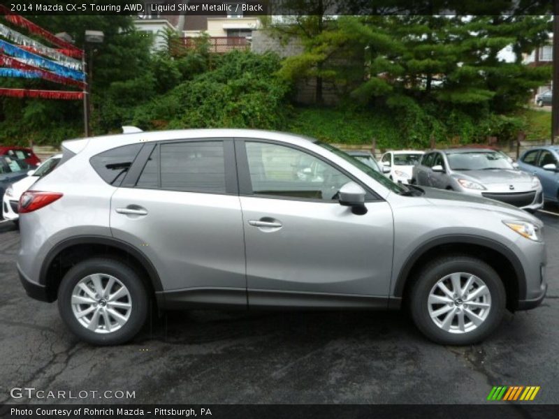 Liquid Silver Metallic / Black 2014 Mazda CX-5 Touring AWD
