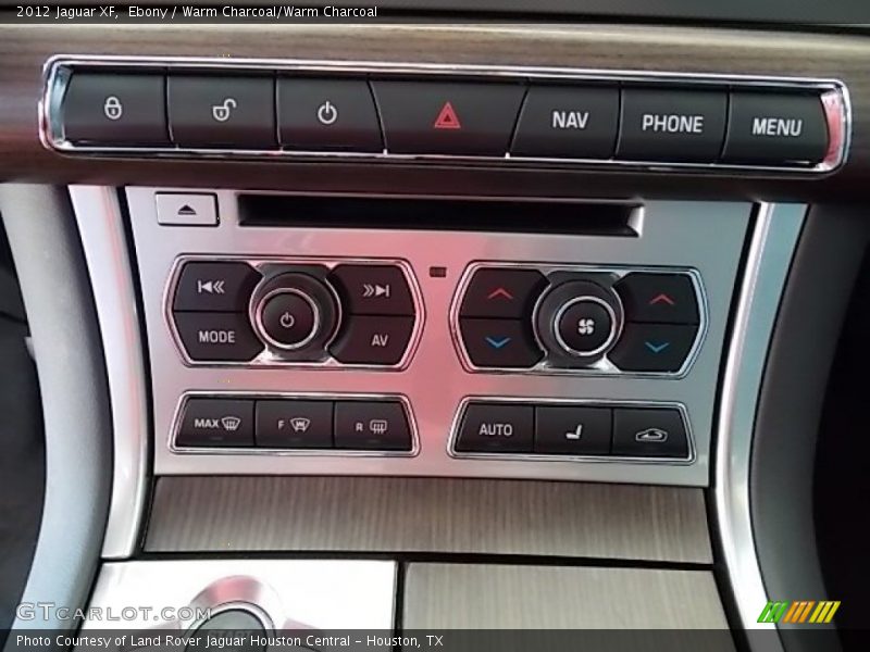 Ebony / Warm Charcoal/Warm Charcoal 2012 Jaguar XF