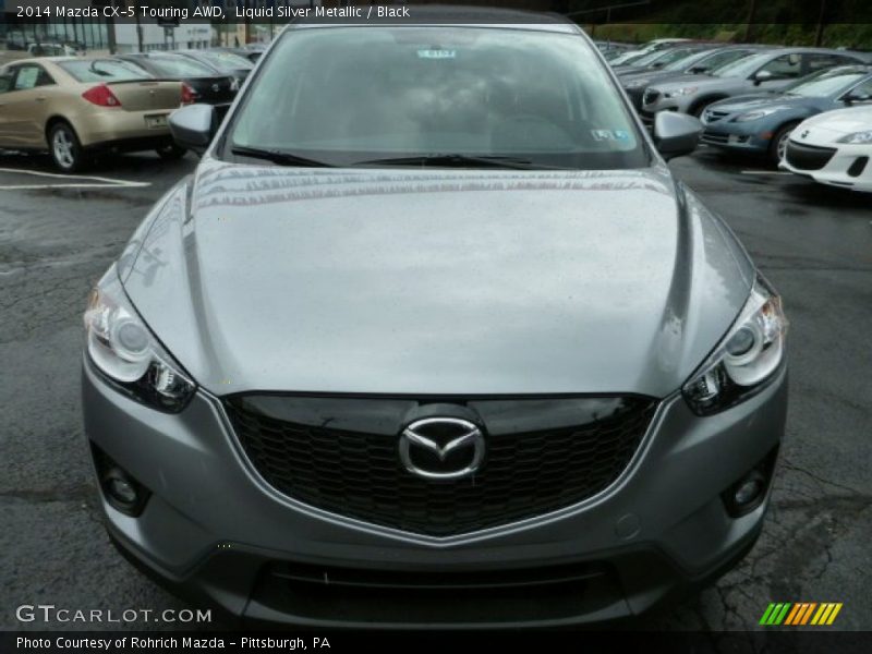 Liquid Silver Metallic / Black 2014 Mazda CX-5 Touring AWD