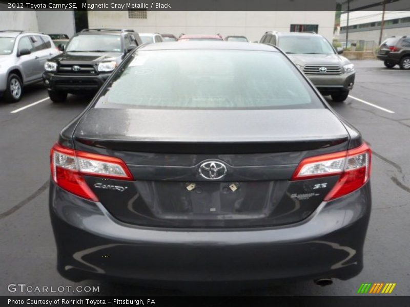 Magnetic Gray Metallic / Black 2012 Toyota Camry SE