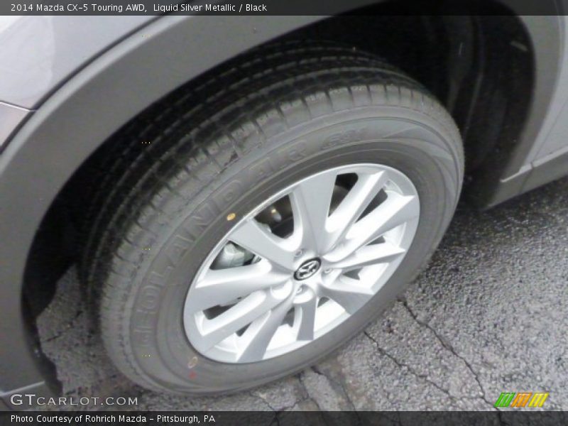Liquid Silver Metallic / Black 2014 Mazda CX-5 Touring AWD