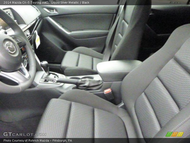 Liquid Silver Metallic / Black 2014 Mazda CX-5 Touring AWD