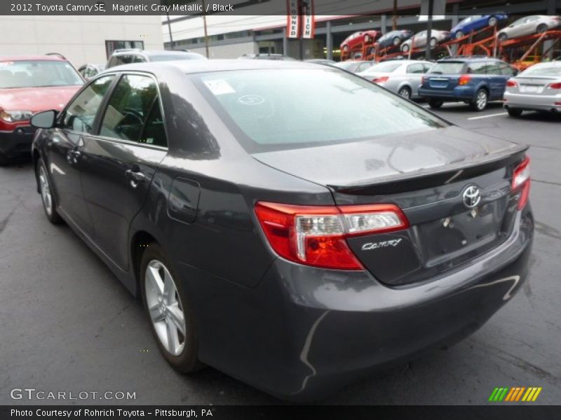 Magnetic Gray Metallic / Black 2012 Toyota Camry SE