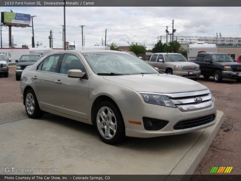Smokestone Metallic / Camel 2010 Ford Fusion SE