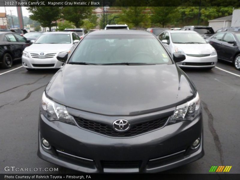Magnetic Gray Metallic / Black 2012 Toyota Camry SE