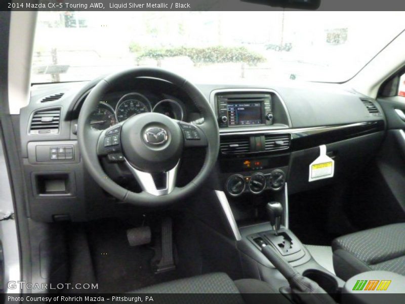 Liquid Silver Metallic / Black 2014 Mazda CX-5 Touring AWD