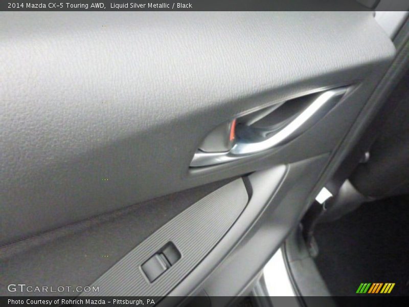 Liquid Silver Metallic / Black 2014 Mazda CX-5 Touring AWD