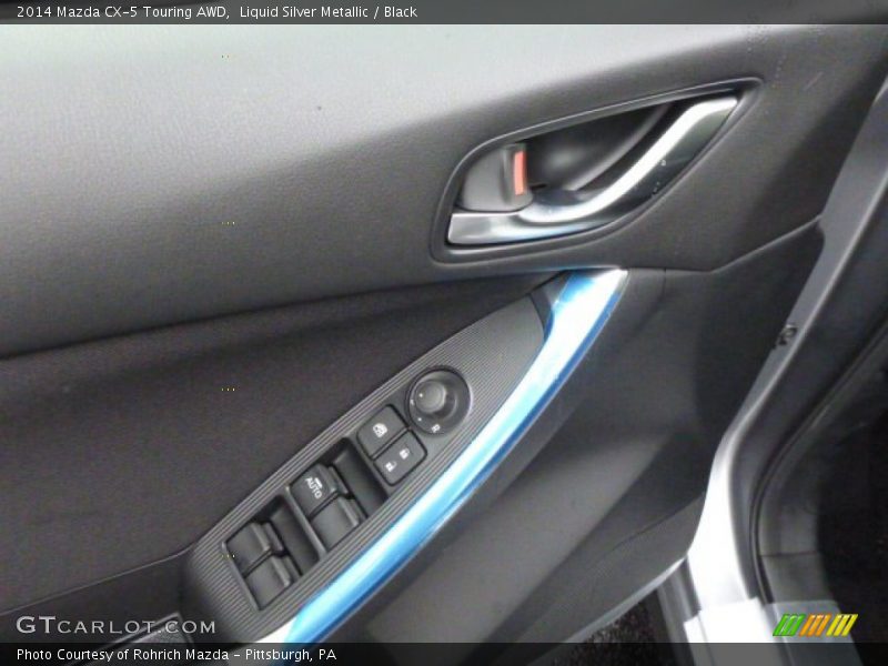 Liquid Silver Metallic / Black 2014 Mazda CX-5 Touring AWD