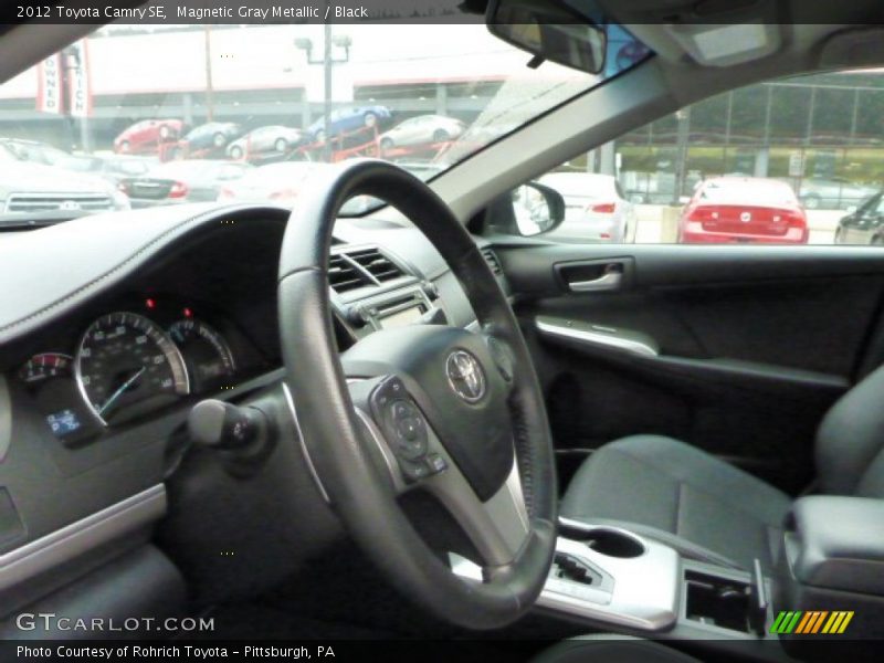 Magnetic Gray Metallic / Black 2012 Toyota Camry SE