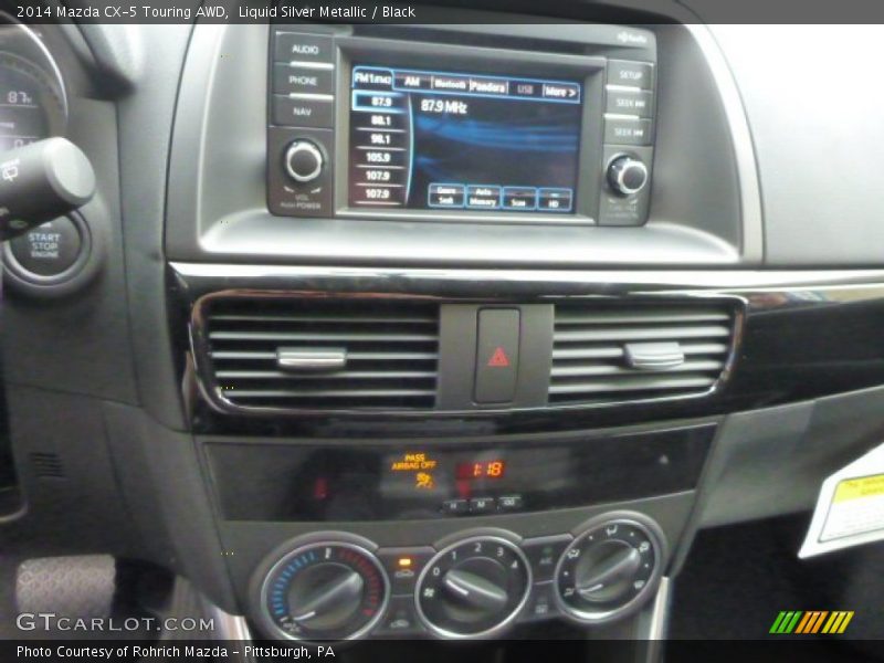 Liquid Silver Metallic / Black 2014 Mazda CX-5 Touring AWD