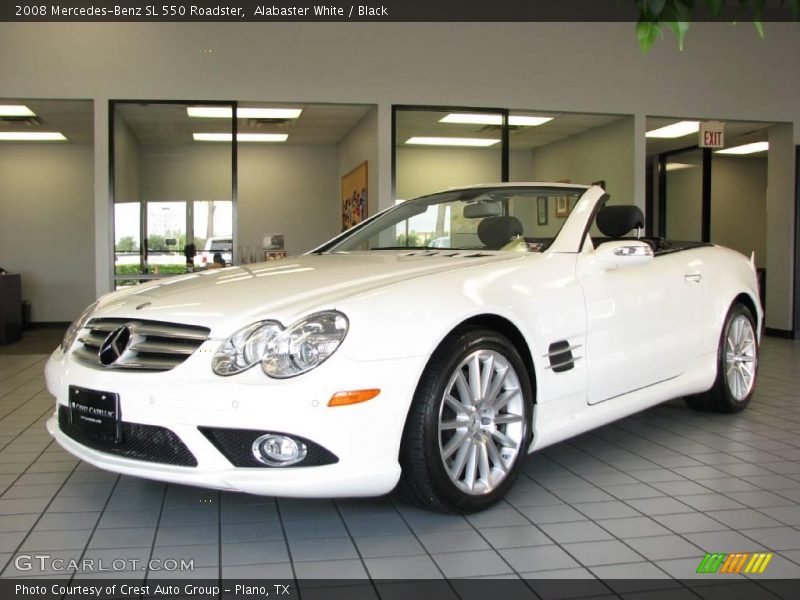 Alabaster White / Black 2008 Mercedes-Benz SL 550 Roadster