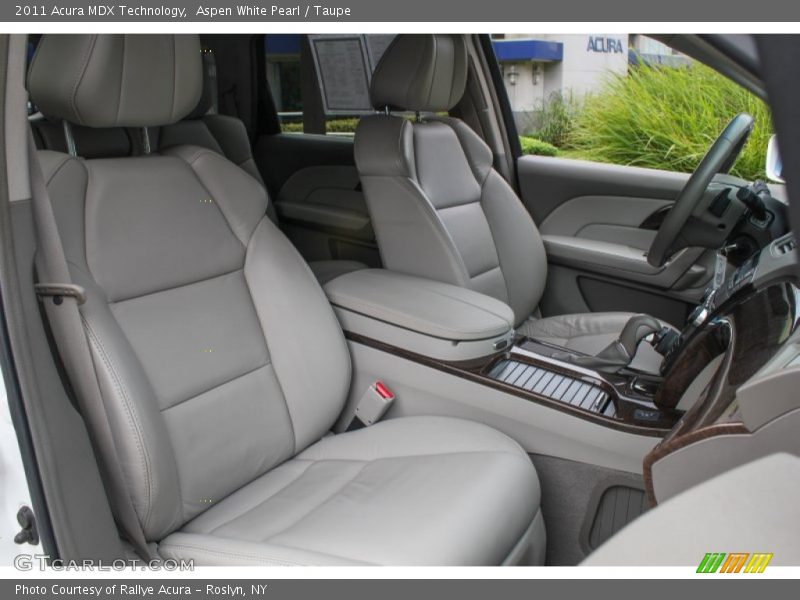 Aspen White Pearl / Taupe 2011 Acura MDX Technology