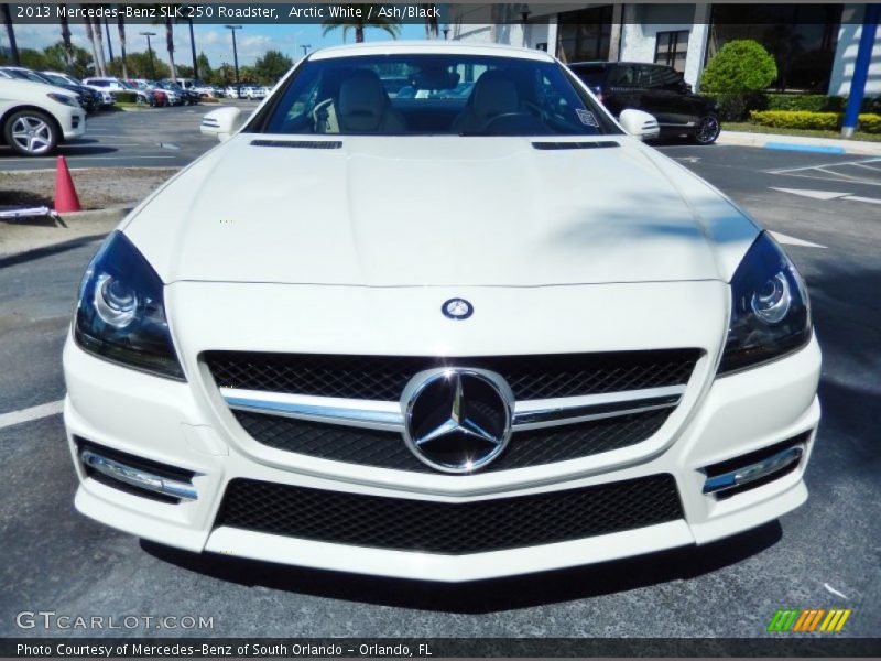 Arctic White / Ash/Black 2013 Mercedes-Benz SLK 250 Roadster