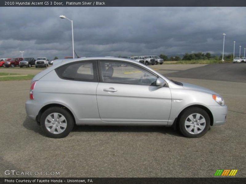 Platinum Silver / Black 2010 Hyundai Accent GS 3 Door