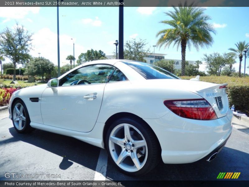 Arctic White / Ash/Black 2013 Mercedes-Benz SLK 250 Roadster