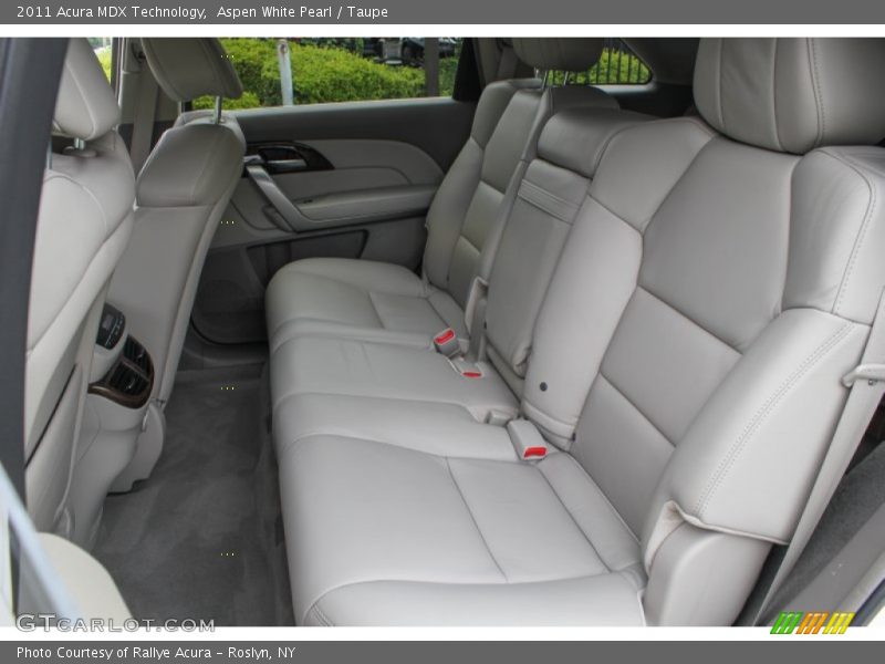 Aspen White Pearl / Taupe 2011 Acura MDX Technology