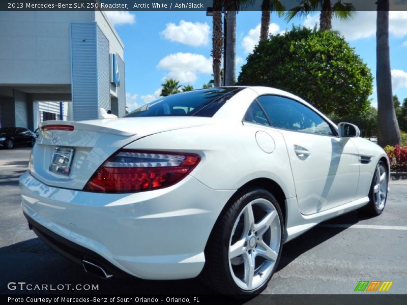 Arctic White / Ash/Black 2013 Mercedes-Benz SLK 250 Roadster
