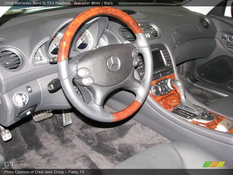 Alabaster White / Black 2008 Mercedes-Benz SL 550 Roadster