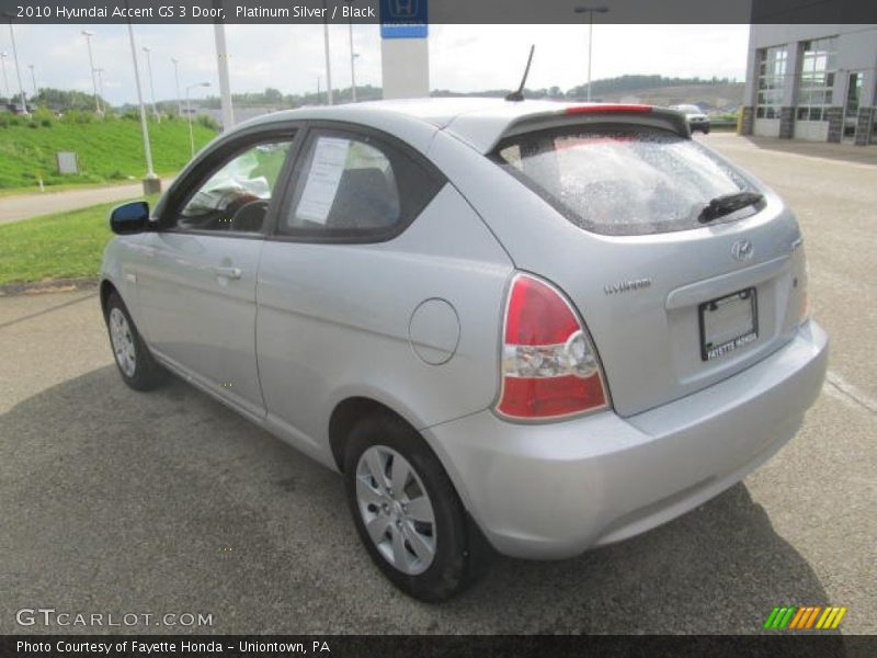 Platinum Silver / Black 2010 Hyundai Accent GS 3 Door