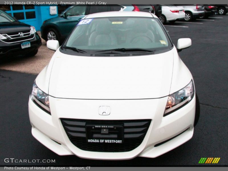 Premium White Pearl / Gray 2012 Honda CR-Z Sport Hybrid