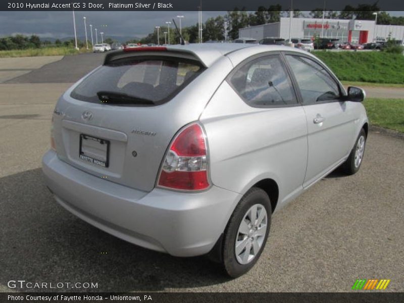 Platinum Silver / Black 2010 Hyundai Accent GS 3 Door