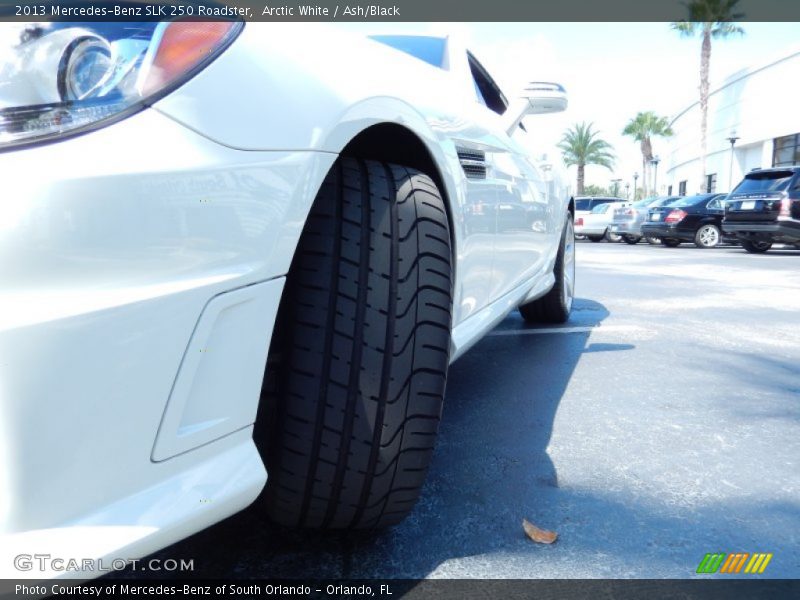 Arctic White / Ash/Black 2013 Mercedes-Benz SLK 250 Roadster