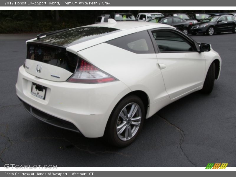 Premium White Pearl / Gray 2012 Honda CR-Z Sport Hybrid