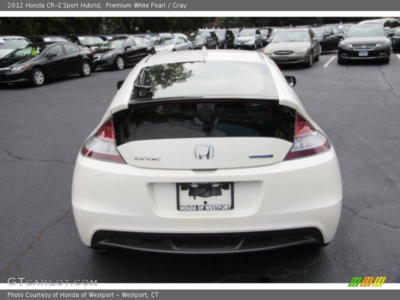 Premium White Pearl / Gray 2012 Honda CR-Z Sport Hybrid