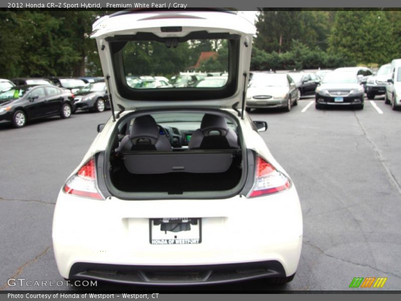 Premium White Pearl / Gray 2012 Honda CR-Z Sport Hybrid