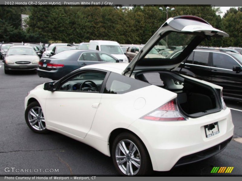 Premium White Pearl / Gray 2012 Honda CR-Z Sport Hybrid