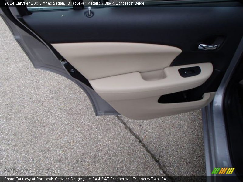 Billet Silver Metallic / Black/Light Frost Beige 2014 Chrysler 200 Limited Sedan