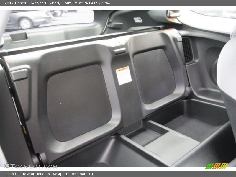 Premium White Pearl / Gray 2012 Honda CR-Z Sport Hybrid