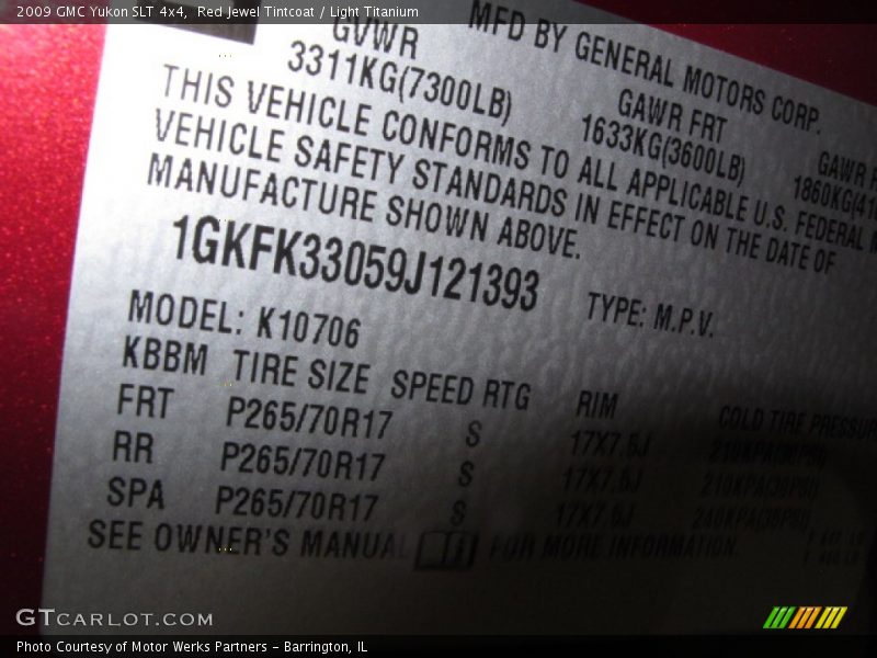 Red Jewel Tintcoat / Light Titanium 2009 GMC Yukon SLT 4x4