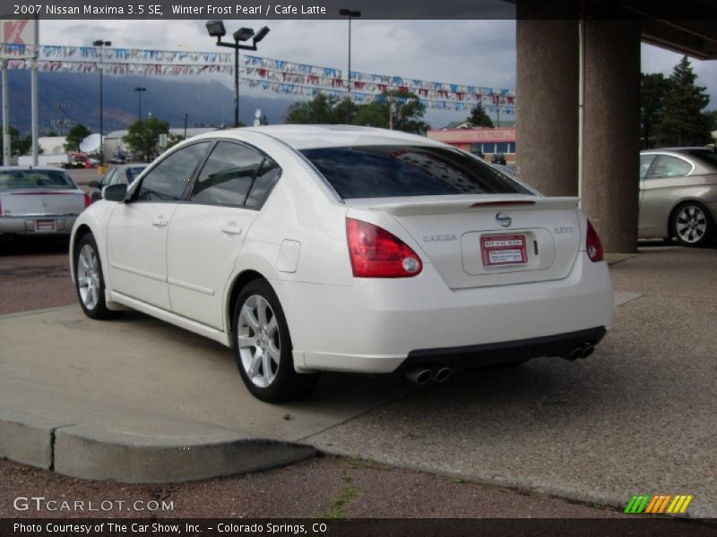 Winter Frost Pearl / Cafe Latte 2007 Nissan Maxima 3.5 SE