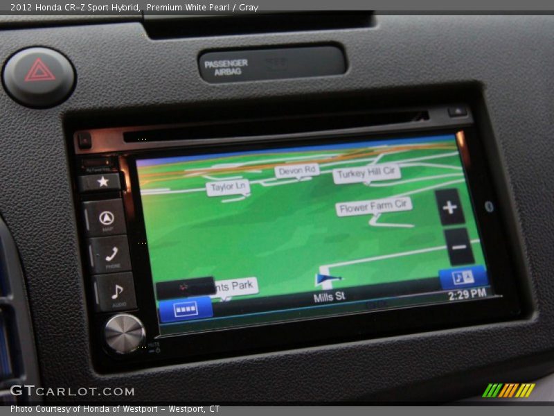 Premium White Pearl / Gray 2012 Honda CR-Z Sport Hybrid