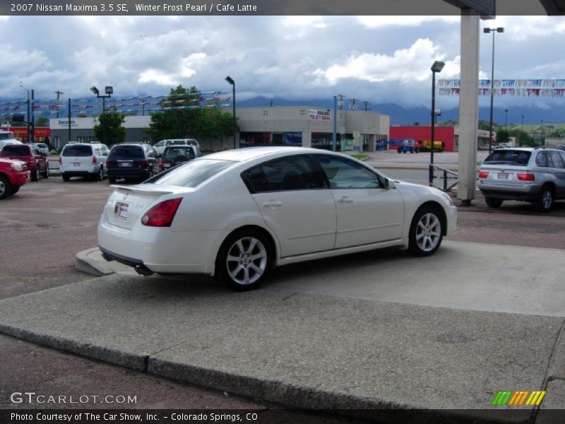 Winter Frost Pearl / Cafe Latte 2007 Nissan Maxima 3.5 SE