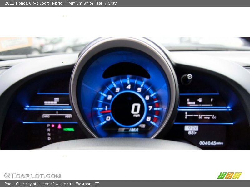 Premium White Pearl / Gray 2012 Honda CR-Z Sport Hybrid