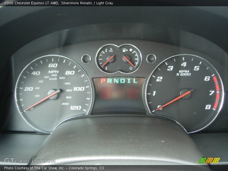 Silverstone Metallic / Light Gray 2008 Chevrolet Equinox LT AWD