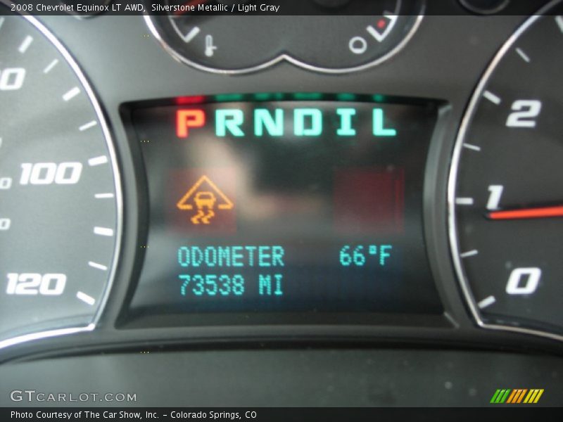 Silverstone Metallic / Light Gray 2008 Chevrolet Equinox LT AWD