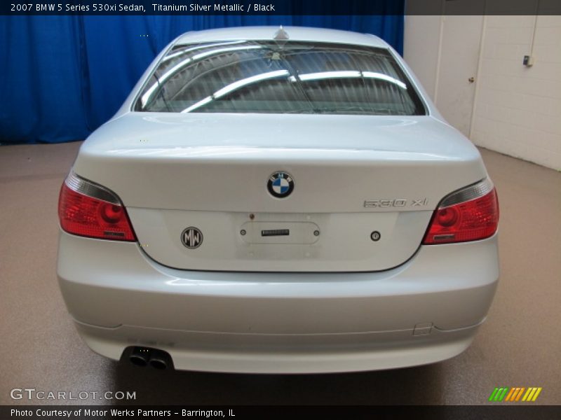 Titanium Silver Metallic / Black 2007 BMW 5 Series 530xi Sedan