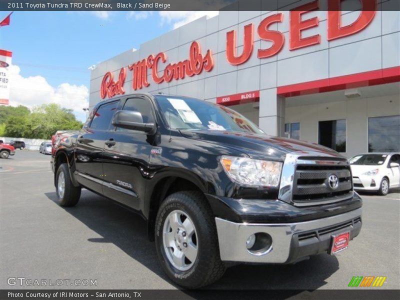 Black / Sand Beige 2011 Toyota Tundra TRD CrewMax