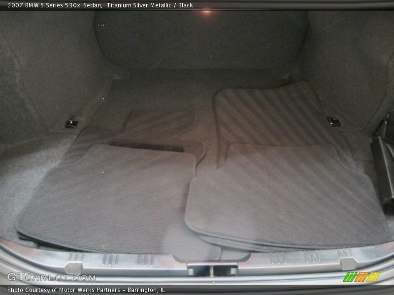 Titanium Silver Metallic / Black 2007 BMW 5 Series 530xi Sedan