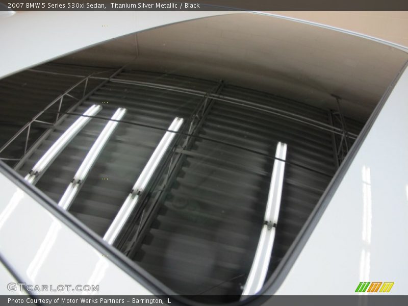 Titanium Silver Metallic / Black 2007 BMW 5 Series 530xi Sedan