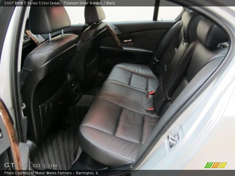Titanium Silver Metallic / Black 2007 BMW 5 Series 530xi Sedan