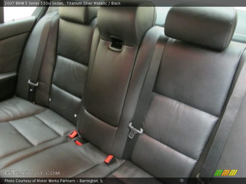 Titanium Silver Metallic / Black 2007 BMW 5 Series 530xi Sedan