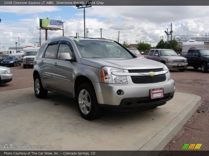 Silverstone Metallic / Light Gray 2008 Chevrolet Equinox LT AWD