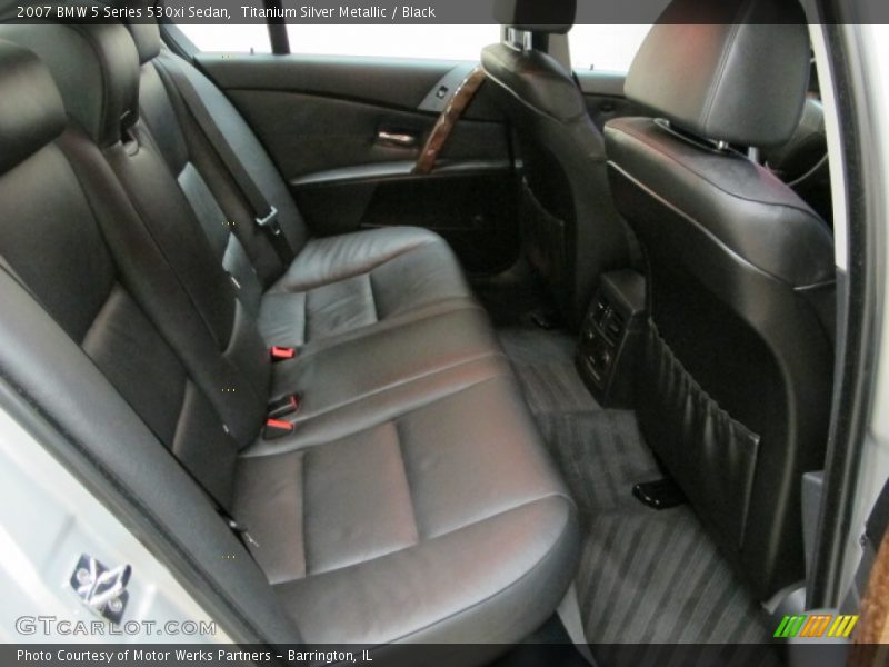 Titanium Silver Metallic / Black 2007 BMW 5 Series 530xi Sedan