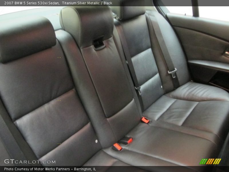 Titanium Silver Metallic / Black 2007 BMW 5 Series 530xi Sedan